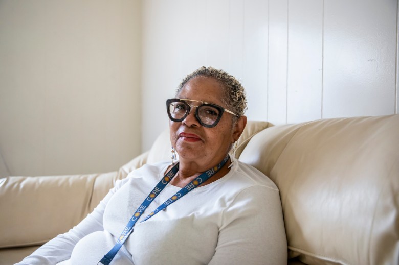 Norma Jones at the Close to Home St. Mary's Center transitional housing in West Oakland on Jan. 12, 2023. Photo by Martin do Nascimento, CalMatters