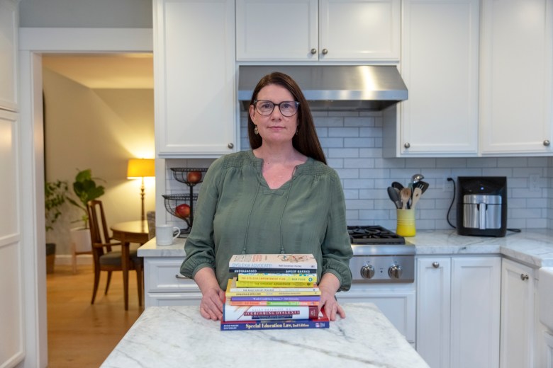 Rachel Levy, an advocate of getting all students tested for dyslexia in public schools, at her home in Clayton on Jan. 29, 2023. Photo by Shelby Knowles for CalMatters