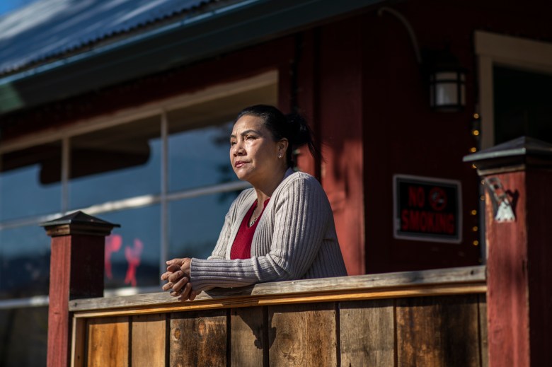 Herlinda Vang in Hayfork on Feb. 7, 2023. Photo by Martin do Nascimento, CalMatters