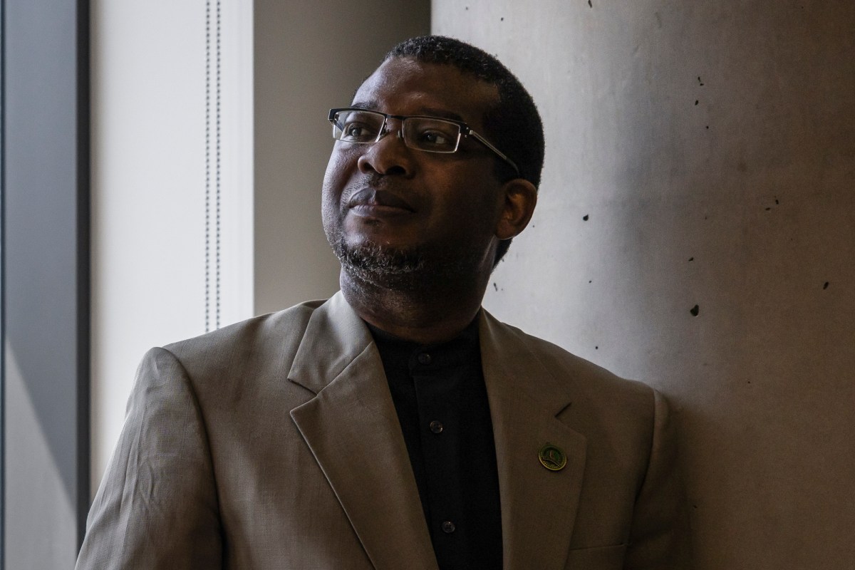 Assemblymember Corey Jackson, a Moreno Valley Democrat, at his legislative office at the state Capitol in Sacramento on April 12, 2023. Photo by Rahul Lal for CalMatters