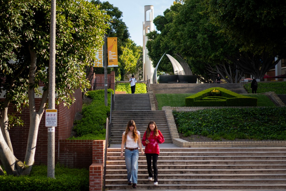 The CSU Long Beach campus in Long Beach on April 24, 2024. Photo by Jules Hotz for CalMatters