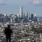 The skyline of San Francisco as seen from Bernal Heights Hill on March 16, 2020. Photo by Jeff Chiu, AP Photo