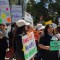 People rallied at the Capitol in Sacramento in protest of proposed budget cuts on May 15, 2024. Photo by Renee Lopez for CalMatters