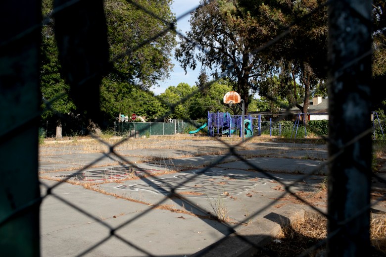 Tyrone Carney Park has been closed for more than 20 years. Photo by Anne Wernikoff, CalMatters