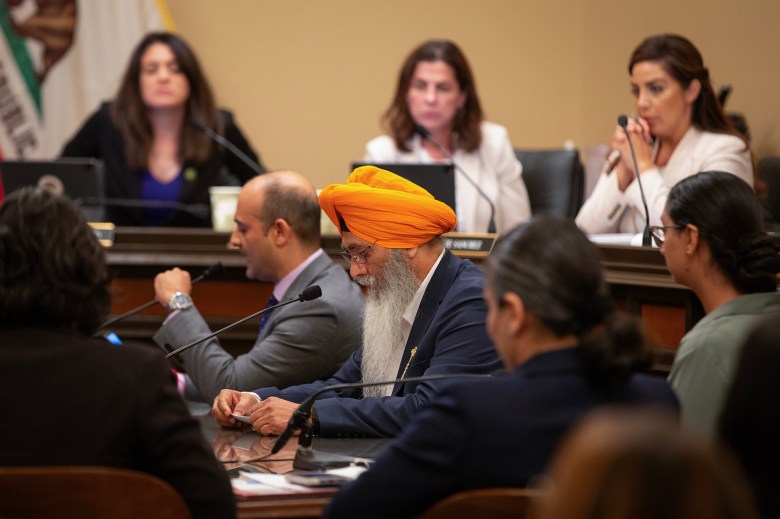 Supporters and opponents testify on a caste discrimination bill before the Assembly Judiciary Committee at the state Capitol in Sacramento on July 5, 2023. Photo by Semantha Norris, CalMatters