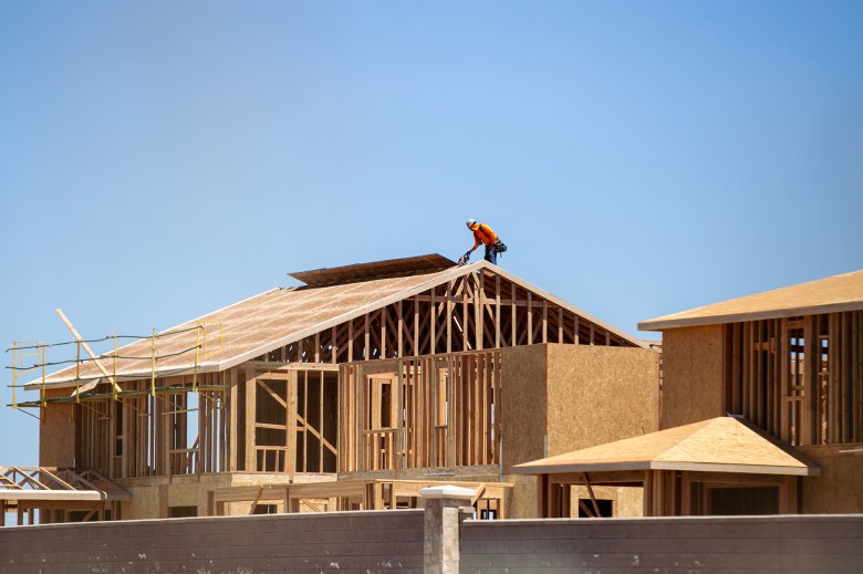 New housing construction in a neighborhood in Elk Grove on July 8, 2022. Photo by Rahul Lal, CalMatters