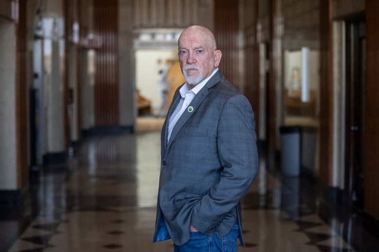 Member of the Fresno Board of Supervisors Steve Brandau stands outside his office in the Fresno County Hall of Records on Aug. 1, 2024. Photo by Larry Valenzuela, CalMatters/CatchLight Local