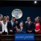 Flanked by lawmakers and gun safety advocates, Gov. Gavin Newsom signs new gun legislation into law at the Capitol annex in Sacramento on Sept. 26, 2023. Photo by Miguel Gutierrez Jr., CalMatters