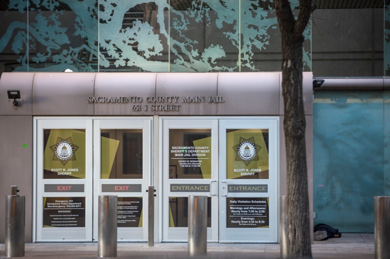 The Sacramento County Main Jail in Sacramento on Oct. 11, 2022. Photo by Rahul Lal, CalMatters